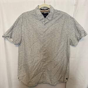 Cactus Man Ricky Singh Floral Short Sleeve Shirt Men's L 100% Cotton Casual